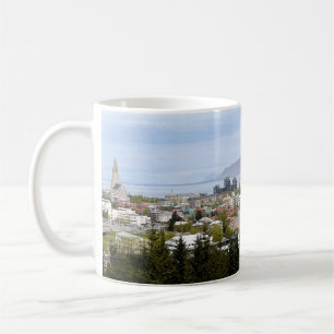 Caneca De Café Reykjavik Islândia Landscape Esja Photo