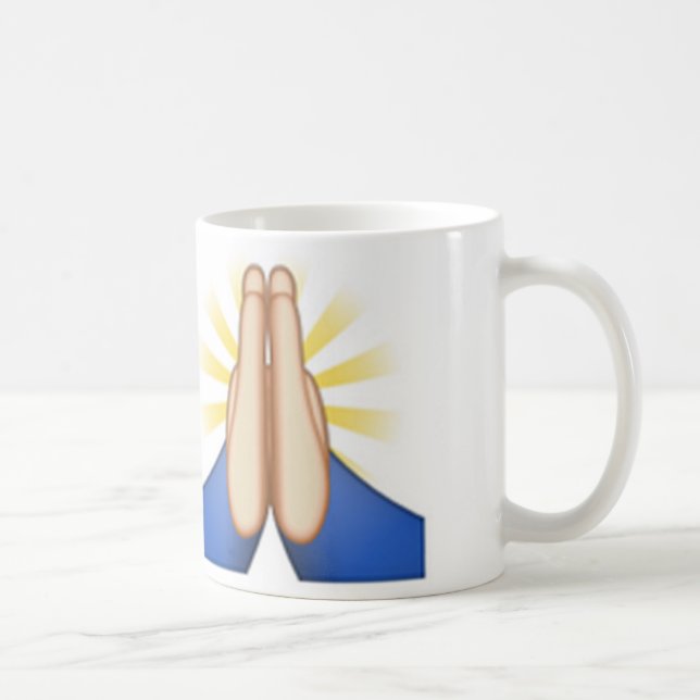 Caneca De Café rezando emoji (Direita)