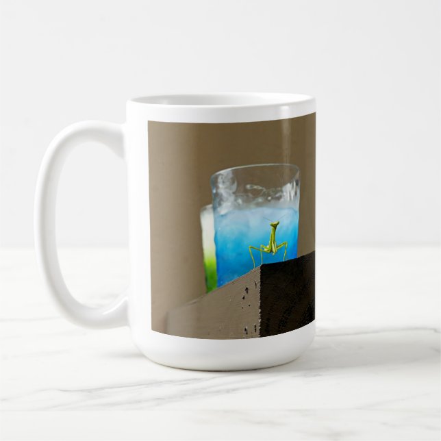 Caneca De Café Rezando Mantis Clássica Mug (Esquerda)