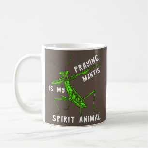Caneca De Café Rezando Mantis Dançando Espírito Animal Inseto Ver
