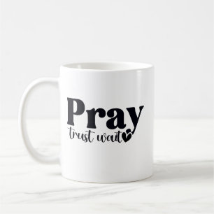 Caneca De Café Reze Confie Espere