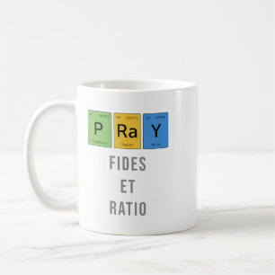 Caneca De Café Reze — Fides et Ratio (Fé e Razão)