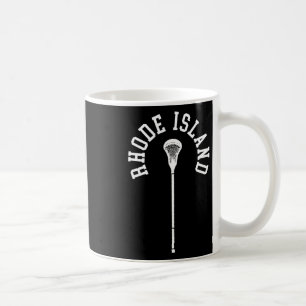 Caneca De Café Rhode Island Minimalista Vertical Lacrosse Stick R