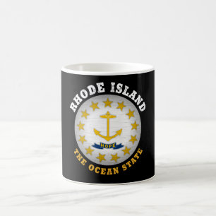 CANECA DE CAFÉ RHODE ISLAND OCEAN STATE FLAG