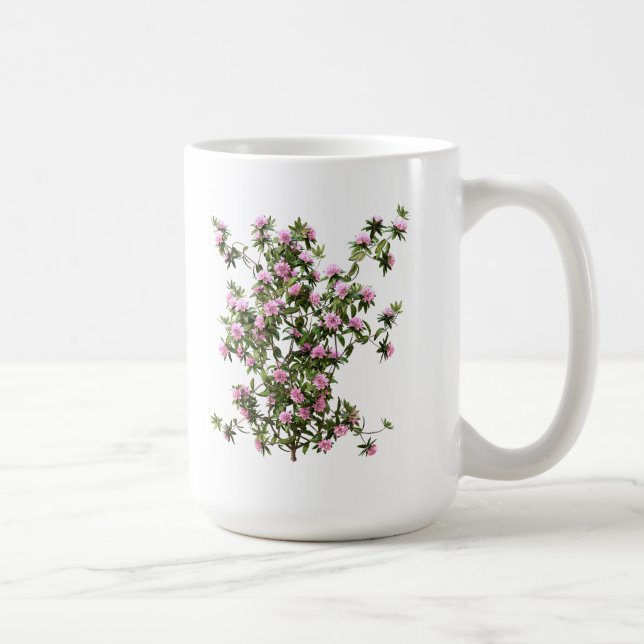 Caneca De Café Rhododendron Flowers (Direita)