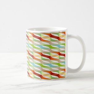 Caneca De Café rhombuses/teste padrão de