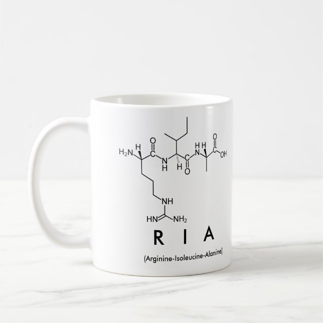 Caneca De Café Ria peptide name mug (Esquerda)