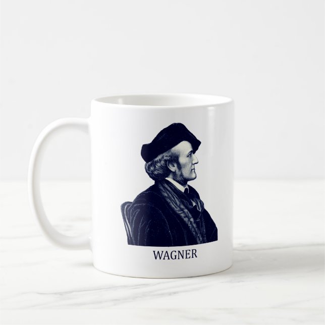 Caneca De Café Richard Wagner, azul (Esquerda)