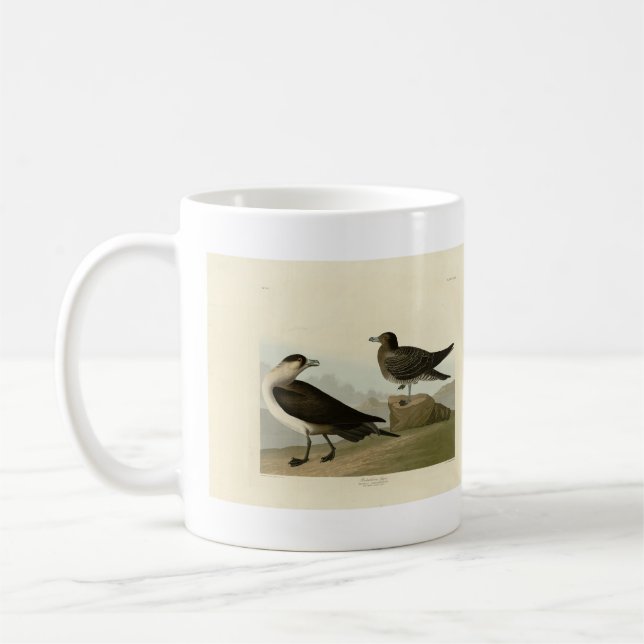 Caneca De Café Richardson's Jager das Aves da América de Audubon (Esquerda)
