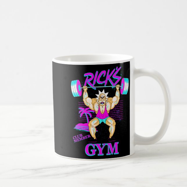 Caneca De Café Rick And Morty Ricks Gym Club Member  (Direita)