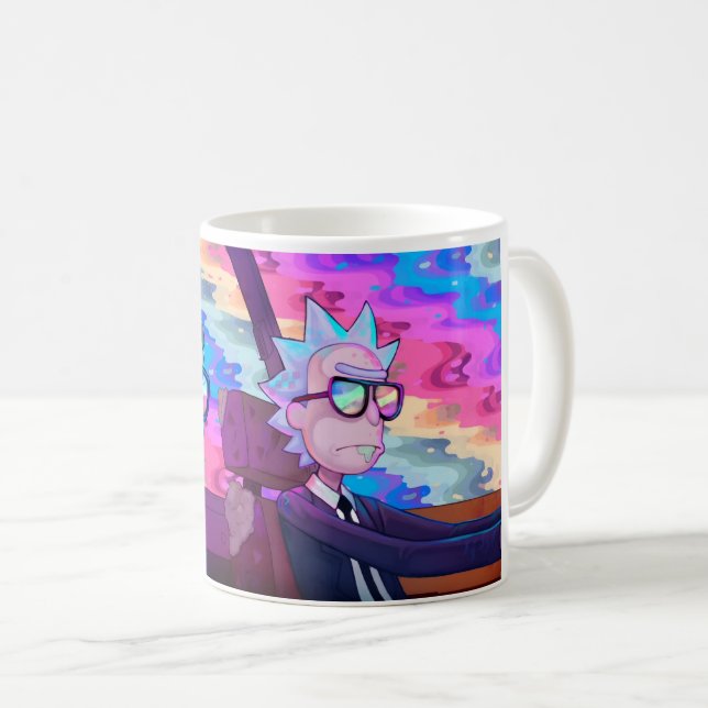 Caneca De Café Rick e Morty (Frente Esquerda)