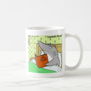 Caneca De Café Rick London Cartoons Tubarão Engraçado