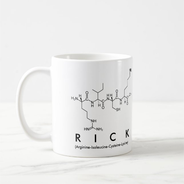 Caneca De Café Rick peptídeo mug (Esquerda)