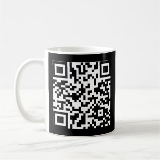 Caneca De Café Rick Roll QR Code Sticker