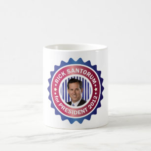 Caneca De Café Rick Santorum para o Presidente 2012