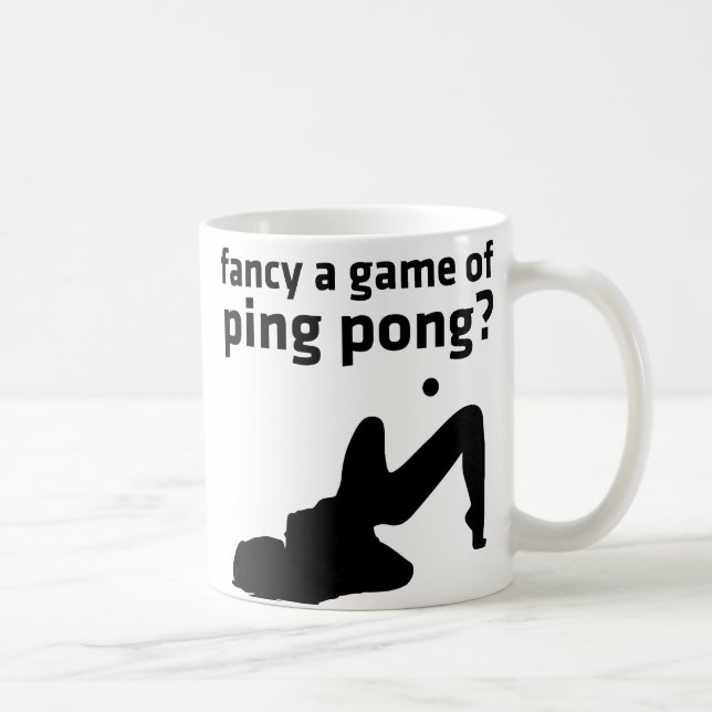 Caneca De Café rico jogo de pingue-pongue? (Direita)