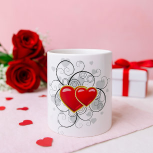 Caneca De Café Rico Red Love Coffee Mug