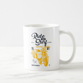 Caneca De Café Ride and Surf