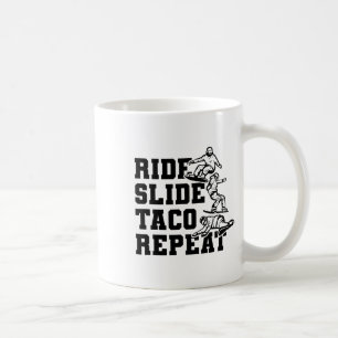 Caneca De Café Ride Slide Taco Repete Snowboarder Snowboard