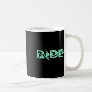 Caneca De Café Ride Snowboard Engraçado Snowboard Snowboarder Gif