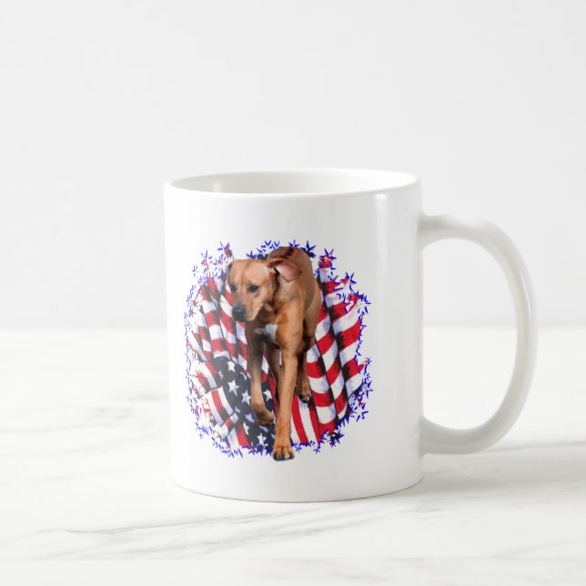 Caneca De Café Ridgeback Patriot da Rodésia (Direita)