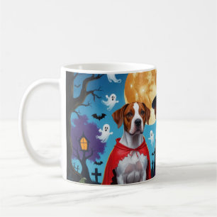 Caneca De Café Ridgeback Rhodesian Cães Pumpkin Halloween Engraça