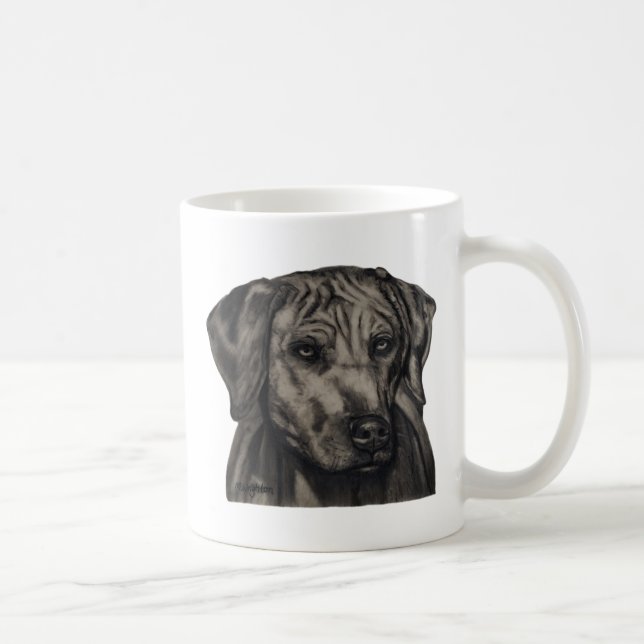 Caneca De Café Ridgeback Ridgeback Dog Art - zulu (Direita)