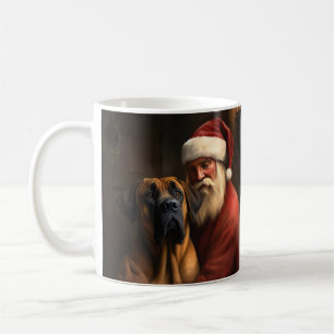Caneca De Café Ridgeback Santa Claus Natal Festivo