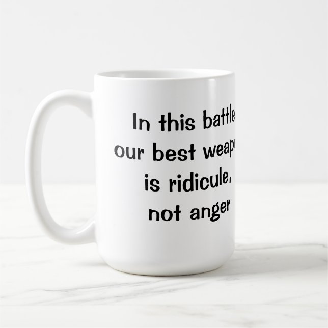 Caneca De Café Ridiculo, Não Raiva (Esquerda)