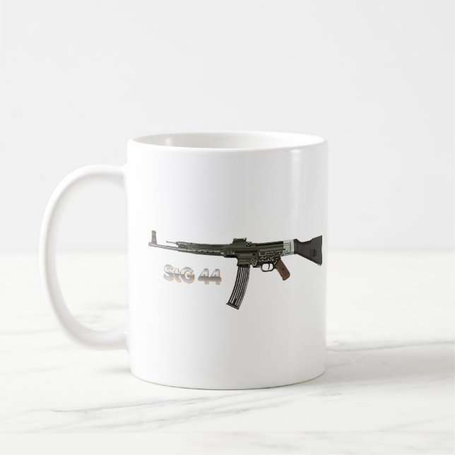Caneca De Café Rifle StG 44, Agressivo Alemão (Esquerda)