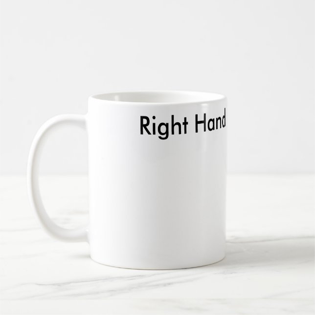 Caneca De Café Righthand. Mão esquerda. Mão esquerda. Righthand. (Esquerda)