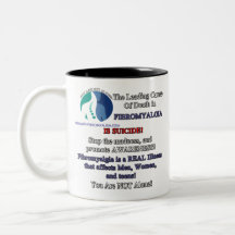 Caneca de café Righthanded - fibromialgia &