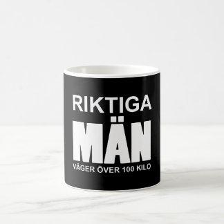 Caneca De Café Riktiga män väger över 100 kilo