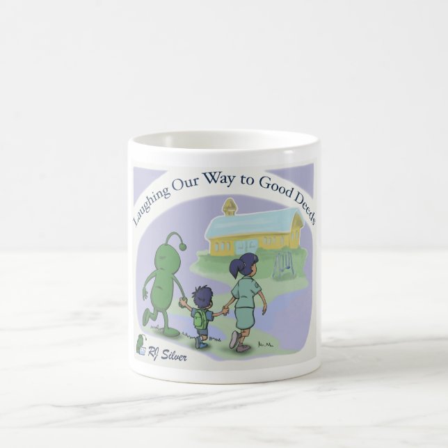 Caneca De Café Rindo nossa maneira às boas ações (Centro)