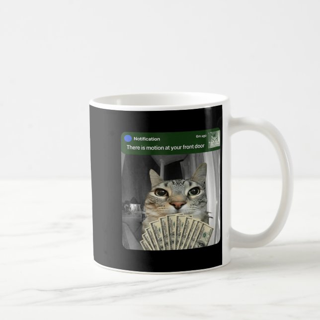 Caneca De Café Ring Cat With Motion Meme  (Direita)