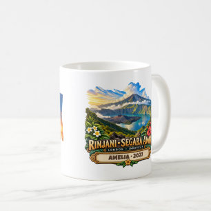 Caneca De Café Rinjani Segara Anak Personalizado