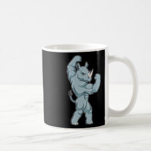 Caneca De Café Rinoceronte Fisiculturista Esportes de Fisiculturi