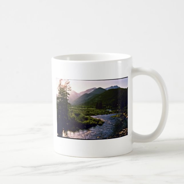 Caneca De Café Rio das quedas - parque nacional de montanha (Direita)