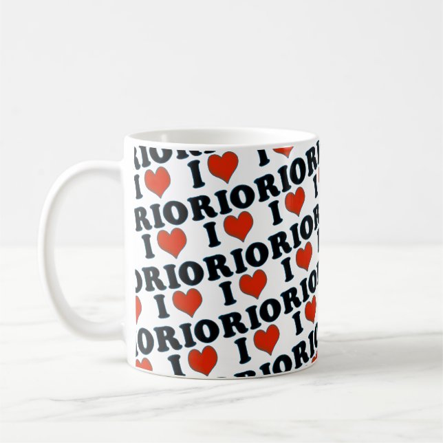 Caneca De Café Rio de Janeiro - Eu amo o Rio (Esquerda)