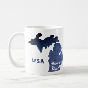Caneca De Café Rio Downriver Michigan