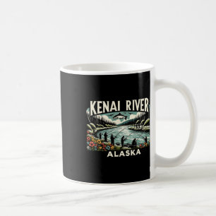 Caneca De Café Rio Kenai Alasca Ak Pesca de Salmão Amantes da Nat