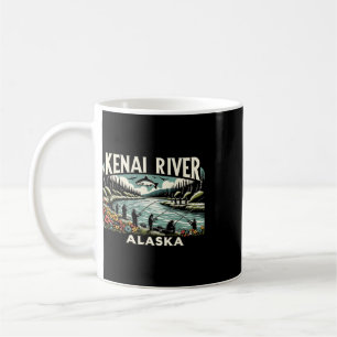 Caneca De Café Rio Kenai Alasca Ak Pesca de Salmão Amantes da Nat