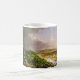 Caneca De Café Rio Oxbow Seen do Monte Holyoke, Massachusetts