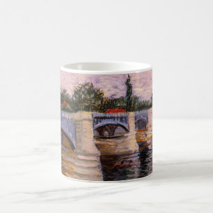 Caneca De Café Rio Van Gogh Seine com Pont del Grande Jette