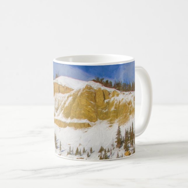 Caneca De Café Rio Yellowstone (Frente Esquerda)