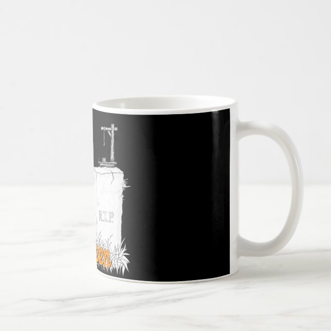 Caneca De Café RIP de Halloween (Direita)