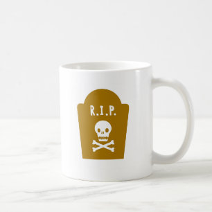 Caneca De Café RIP Skull