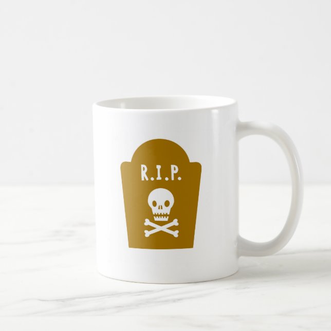 Caneca De Café RIP Skull (Direita)