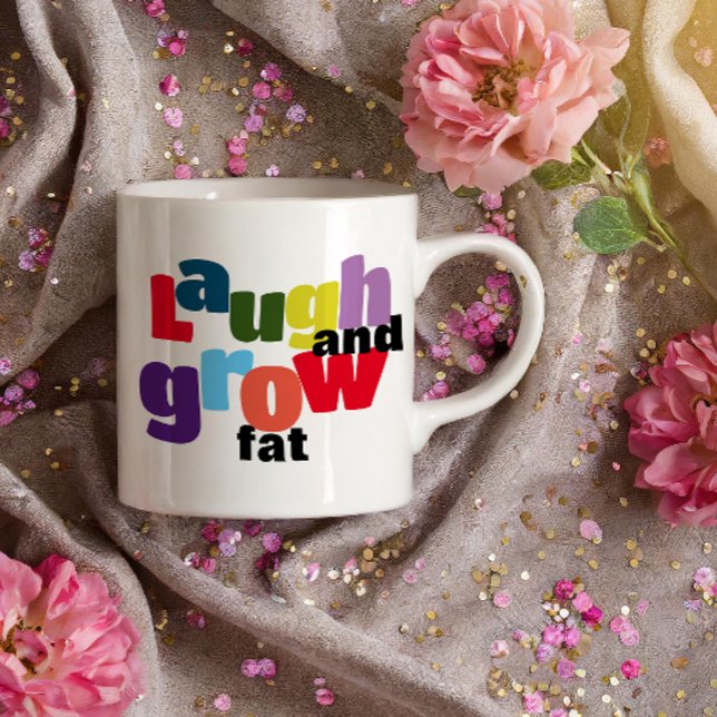 Caneca De Café Rir irônico e engordar Mug (Criador carregado)