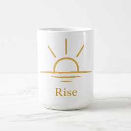 Caneca De Café Rise — Minimalist Sunrise